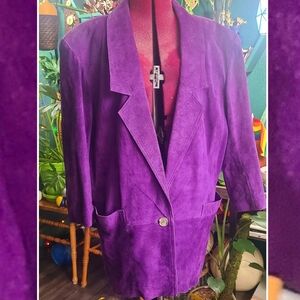 Bloomingdales Purple Women's Blazer